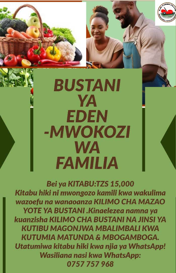 KITABU CHA BUSTANI YA EDEN MWOKOZI WA FAMILIA